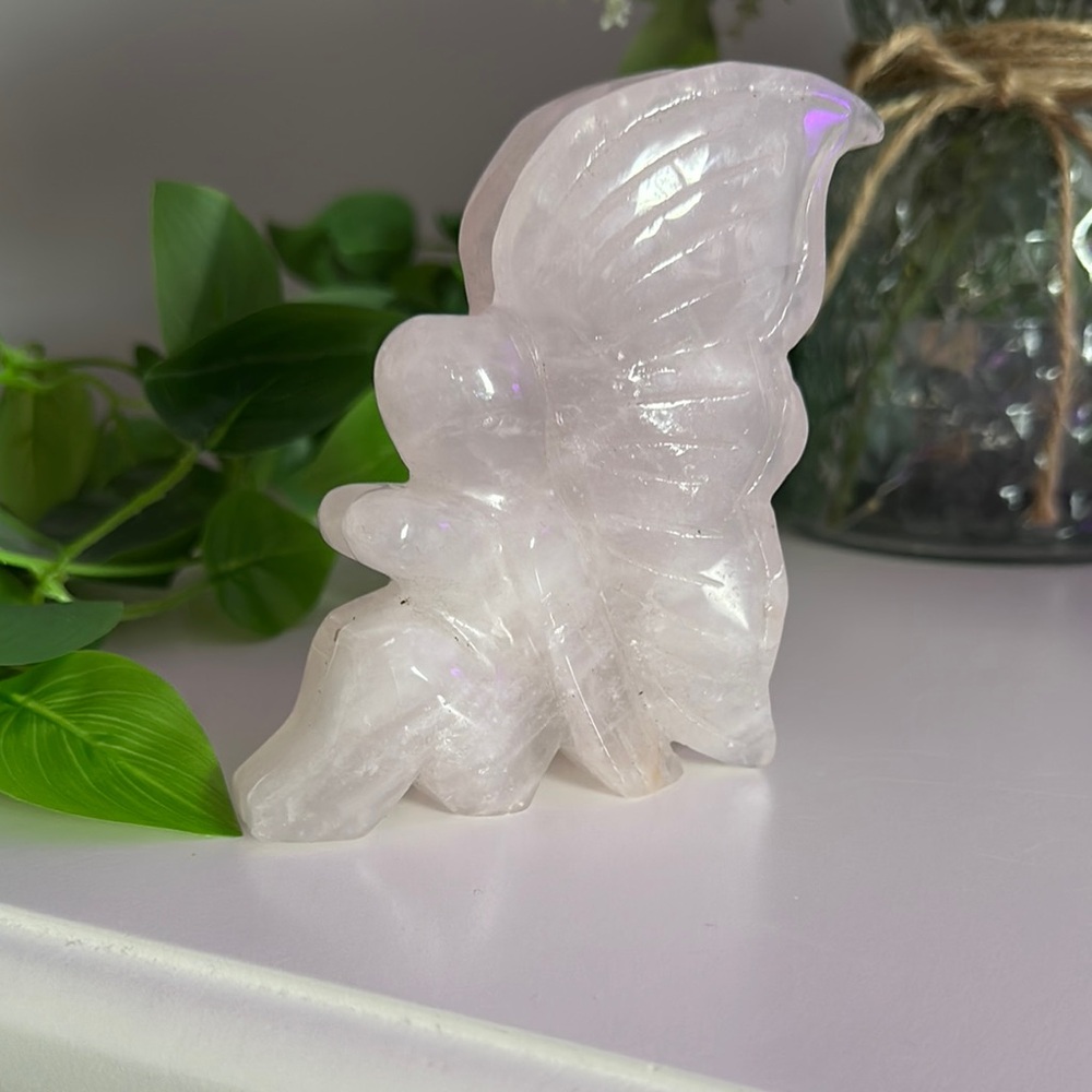 Stunning Rose Quartz Fairy